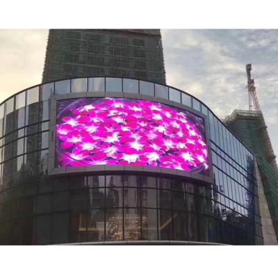 China High Advertising Media Nationstar SMD2727 P6 Outdoor Fixed Installation 7500cd Bright Outdoor Full Color Curved Led Screen for sale