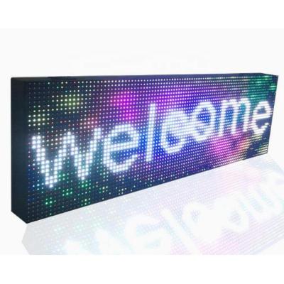 China 32x16 screen smd p10 outdoor led ad module display sign board exterior wall panel for sale