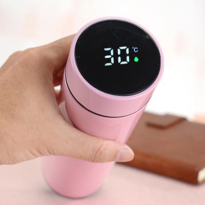 China Customized Viable LED Temperature Display Water Bottle 500ml Thermos Flask Smart Water Bottle for sale