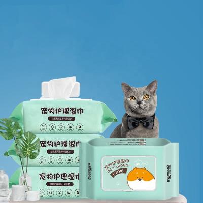 China 100pcs Viable Inside Pet Cleaning Wipes Easy Take Care Of Dog Cat Pet Wipes for sale