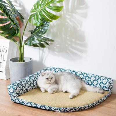 China Sustainable Multiple Styles Pet Bed Dog Cat Summer Bed Cool Sofa Bed For Summer for sale