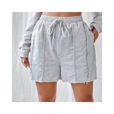 China QUICK DRY Casual Waist Solid Drawstring Track Shorts Ladies Summer Sport Abbreviation Lady for sale