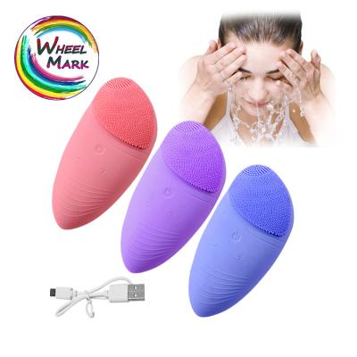 China High Quality Waterproof Face Brush Silicone Face Brush Acne Treatment Silicone Face Cleansing Brush for sale