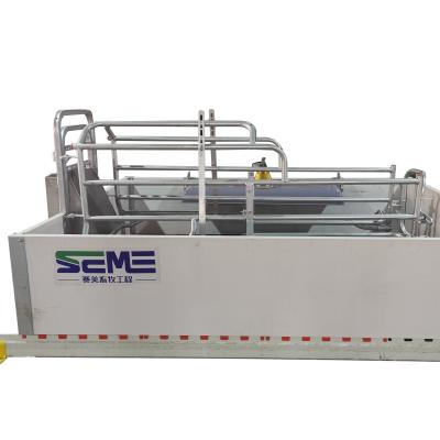 China Pig Equipment Pen Pig Farm Pen Farrowing Crates Sow Gestation Bed Galvanized Pig Farrowing Crate for sale