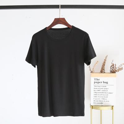 China Thermal 2022 Summer Hot Sale Men's Solid Color Short Sleeve Casual Soft Breathable Round Neck Cloth Short Sleeve for sale