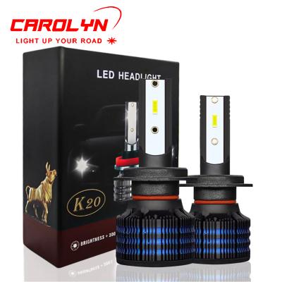 China New K20 LED Car Bulb 120W High Power Car Headlight LED Foglight Far And Near 9005 HB3 Fog Light 880 H13 9004 Headlight 9006 HB4 H7 LED H4 H11 LED for sale