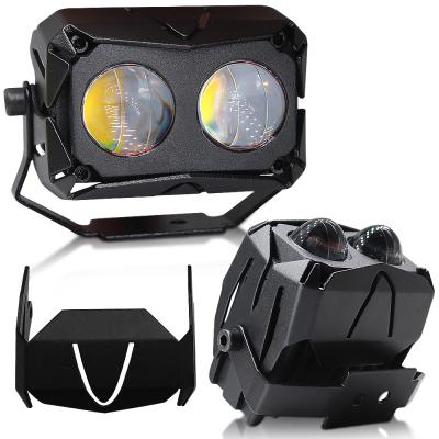 China Hot Sale U10 Motorcycle Silent Bi-color LED Head Light Car LED Headlight Motorcycle Turn Signal Light for sale