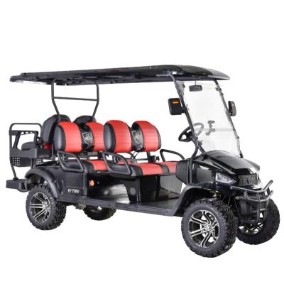 China 2023 OEM ODM 5KW 10 Inch Screen Smart Electric Golf Carts 6 Seater 28MPH Off Road Golf Cart Max Club Car 23*10.5-12 for sale