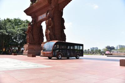 China Brand new fashion design big electric guided bus car with 23 seats with AC conditioner 6020*1800*2250MM for sale