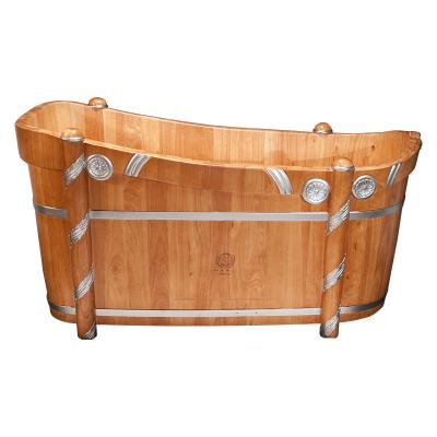 China Eco-friendly Wholesale Wooden Barrel Tub Bath Steamer Foot Sauna Wooden Tubs for sale