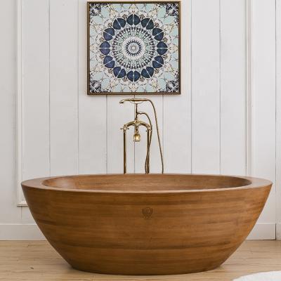 China Eco - Friendly Cheap Wooden Bathtub Free Standing Price Classic Bathroom Bathtub for sale