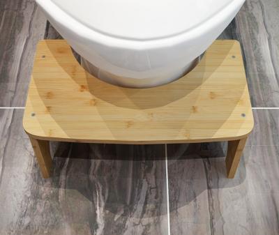 China Cheap Bamboo Wooden Toilet Flip Footstool Eco-friendly Non-slip Squatty Potty Bathroom Stool For Kids Toilet Bathroom for sale