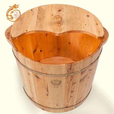 China Cedar Wood Wooden Bath Bucket Handmade Traditional Chinese Viable for sale