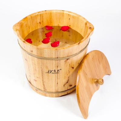 China Sustainable Calf Tub Foot Spa Wooden Soaking Massage Barrel OEM Acceptable for sale