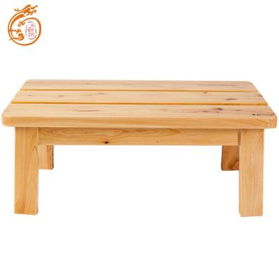 China Convertible Dressing Bath Wood Square Stool Bench Anti-Slip Solid Wood Bench for sale