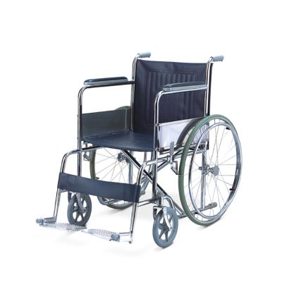 China manual stainless steel wheelchair with high quality for elderly and disabled people TWA809 for sale