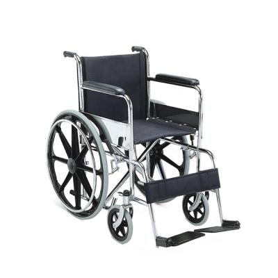 China OEM Steel Wholesale Economy Wheelchair Portable Foldable Manual Wheelchair For Sale for sale