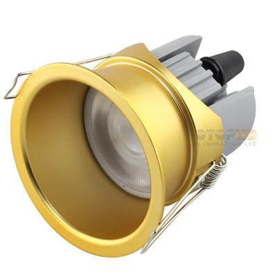 China 25 Recessed Adjustable Led Downlight Gold Color for sale