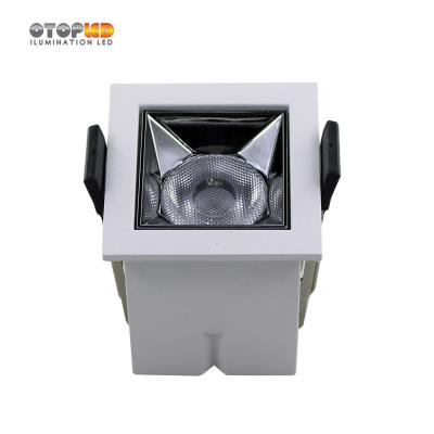 China Mini Recessed Led Spotlight 3W Square Recessed Led Small Linear Spot Project Downlight for sale