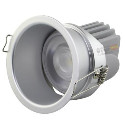 China 25 Recessed Adjustable Led Downlight Silver Color for sale