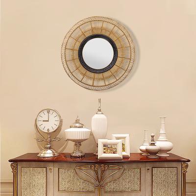 China Table-type sense luxury mirror design round mirror light makeup artist bedroom office retro for sale