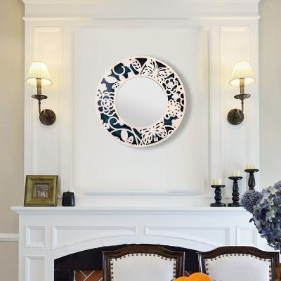 China Large Mirror Design Round Frame Mirror Bathroom Wall Hanging Mirror Fit Decorative Dresser Sense for sale