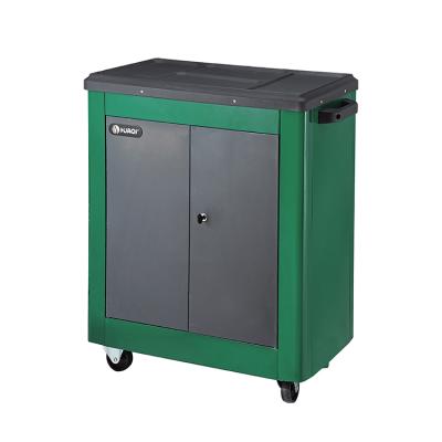 China Mobile Workshop Tool Lockers Garage Car Repair Enclosed Storage Cabinet Rolling Tool Car With Wheels for sale