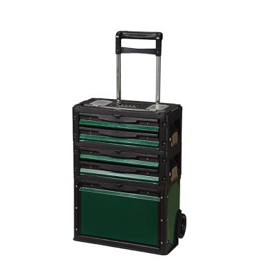 China Trolley Toolbox Combination Car Repair Garage Workshop Modular Tool Box Professional Portable And Convenient Case for sale