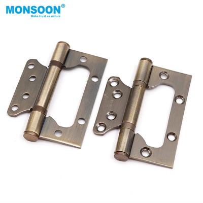 China Mini Door Modern Self-Closing Invisible Brass Butterfly Hinge Window Hinge Hardware Building Hinges for sale