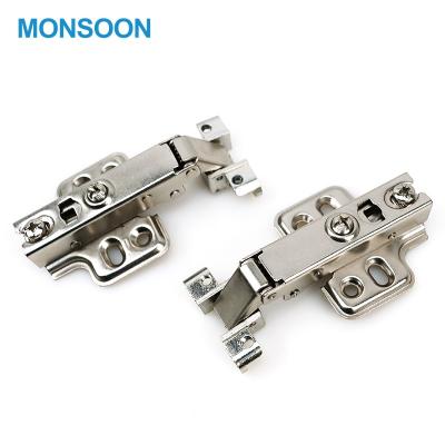 China Modern Push Open Cabinet Hinges Clip On Metal Door Hinges Soft Close Base 3D Hydraulic Self Closing Hinges for sale