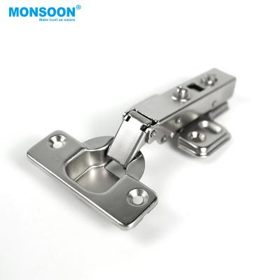 China MONSON Modern Furniture Hardware One Way Clip On Hydraulic Hinge Cabinet Hinge Soft Close Kitchen Hinges for sale