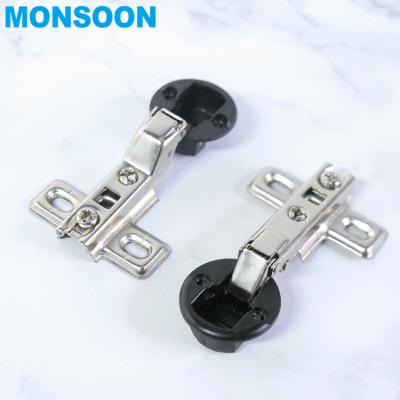 China Furniture Hardware Cabinet Door Concealment Two Way Soft Close Steel Hydraulic Glass Hinge for sale