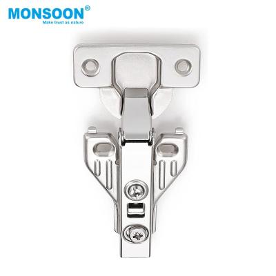 China MONSON Furniture Hardware Modern Kitchen Hydraulic Overlay 105 Degree 35mm Full Clip On Hinge Soft Close Hinge Kitchen Cabinet Hinges for sale