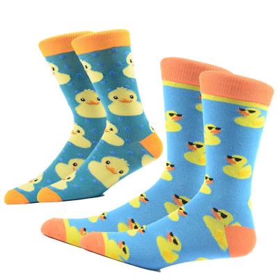 China Breathable Socks Adults Sock Autumn Winter Cartoon Duck Socks Women Men Cotton Animal Funny Cute QUICK DRY Kawaii Long Socks for sale