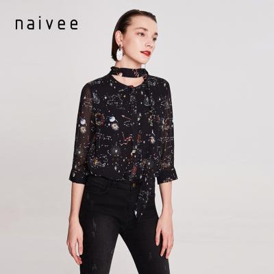 China Smart Designs Ladies Moisture Absorption Naivee Girls Office Blouses for sale