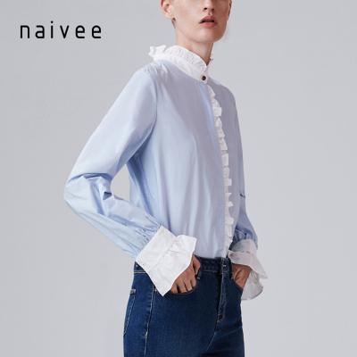 China Moisture Absorption Naivee Autumn Mulit Plus Size Women's Vintage Shirts Blouses for sale