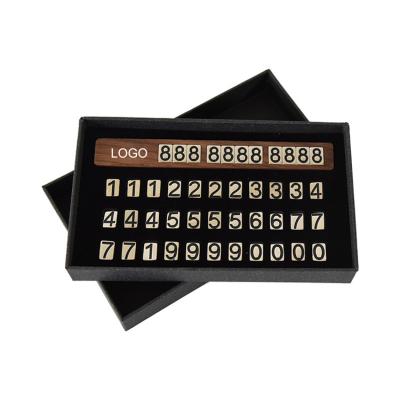 China Luxury Hot Sale Female Car Interior Phone Number Hidden And Shown Temporary Parking Entrance Entry Sign for sale