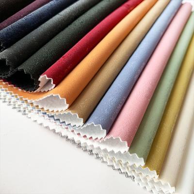 China Colored PU Leather Elastic Leather Supplies 2020 New Elastic Leather Design for sale