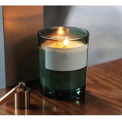 China Custom Luxury Scented Candle Eco - Friendly Frosted Glass Jar Candle For Dinner for sale