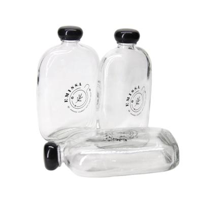 China Factory Wholesale Custom Logo Printing Cold Pressed Screw Clear Glass Bottle Eco - Friendly Liquor Cap for sale