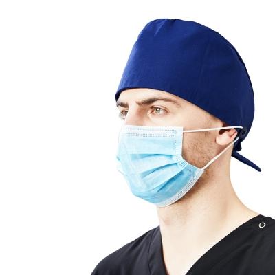 China High Quality Scrub Cap With Buttons Adjustable Scrub Cap Dental Caps Wholesale Custom Puffy Caps Nurses Accessories for sale