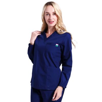 China New Breathable Comfortable Factory Supplier Brand Non Sticky Feel Dirt Resistant Long Sleeve Uniform Frosted for sale