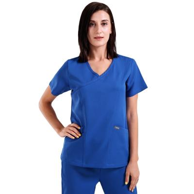 China Wholesale Medical Medical Unform Scrubs Scrub Uniforms 4 Way Stretch Spandex Beauty Salon Nurse Uniforms Hospital Scrub Suits For Women for sale