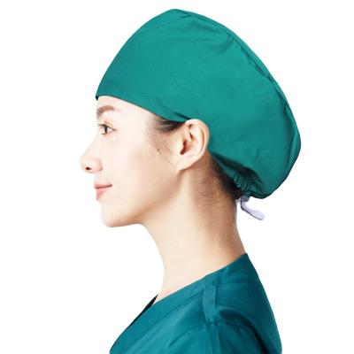 China Breathable Comfy Medical Operating Hat with Comfortable Adjustable Surgical Hats Headband Dentist and Nurse Accessories Unisex Scrub Cap for sale