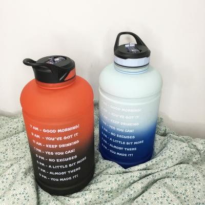 China Aifun Gymnasium 2.2L Sustainable Custom Sports Material Sports PETG Large Water Bottle for sale