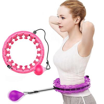 China ABS Aifun Home Gym Equipment Smart Polynesian Dance Ring Lose Weight Sports Fitness Polynesian Dance Circles Detachable Ring With Exercise Ball Auto-rotate for sale