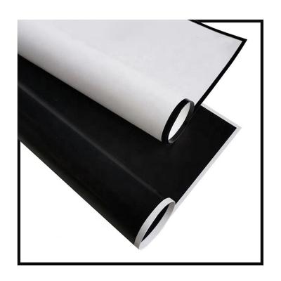 China White Cellophane Waterproof Manufacturer Wholesale Custom Waterproof Wrapping Paper Sheets Fresh And Black Flower for sale