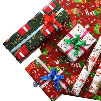 China Factory Wholesale Antirust Sheet Factory Wholesale Custom Christmas Gift Wrapping Paper Roll for sale