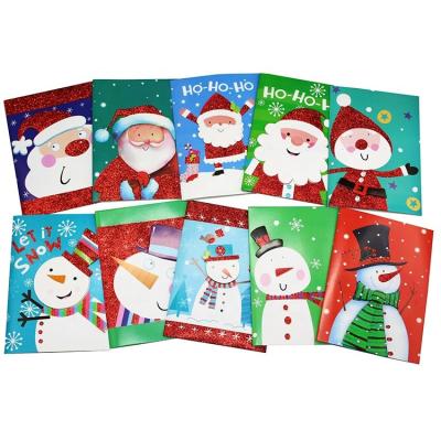 China Europe Wholesale Custom Christmas Cards For Christmas Party Santa Claus 3d Music Trendy Cheap Greeting Cards for sale