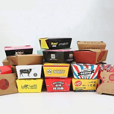 China Square Recyclable Wholesale Custom Craft Take Away Lunch Packing Boxes Hot Sale Fast Food Wrapping Paper Sushi Takeout Box for sale